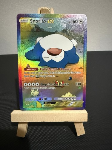 Snorlax pokemon pocket card - ex,