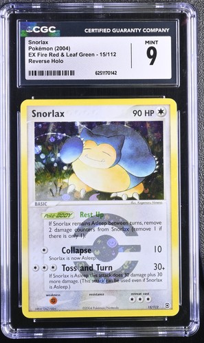 Cgc mint snorlax 112 - snorlax, 15/112