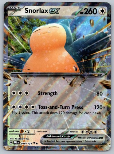 Snorlax holo double rare - snorlax, ex