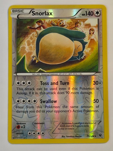 Pokemon snorlax 124 fates - pokemon,