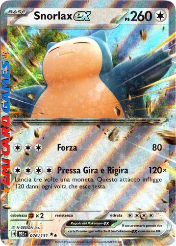 Snorlax 076 131 pre ita - snorlax,