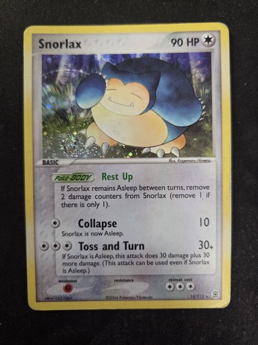 Snorlax 112 holo ex - holo,