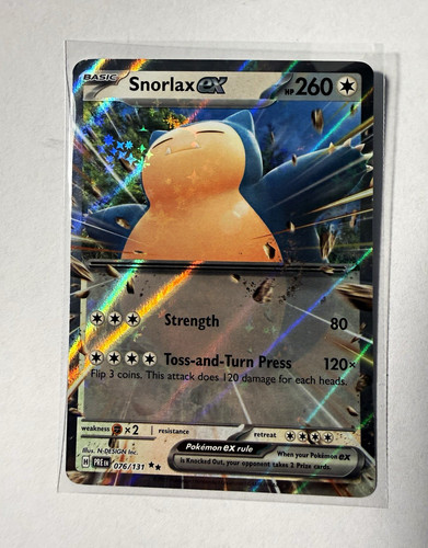 Pokemon snorlax 076 131 - pokemon, ex