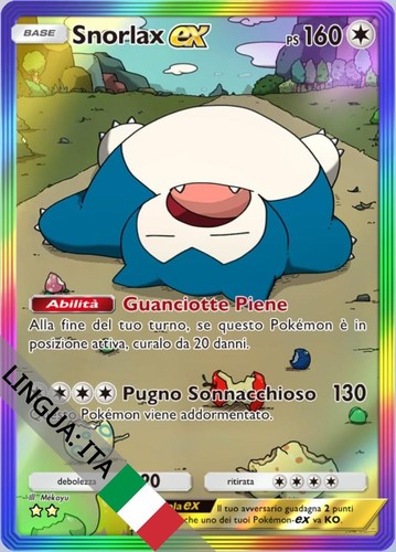 Carta digitale snorlax ex - digitale],