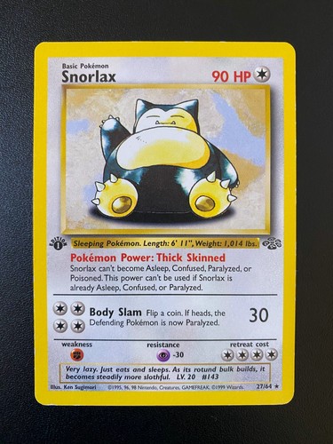Pokemon snorlax rare 64 - snorlax,