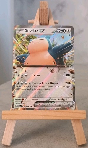 Carta pokémon snorlax pre - pokémon, ex