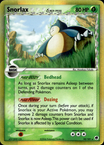 Snorlax holo - snorlax,