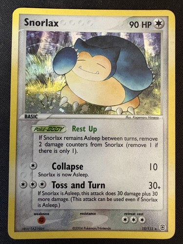 Snorlax 112 set red fire - snorlax,