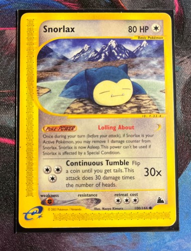 Snorlax 100 109 rubino - snorlax, ex