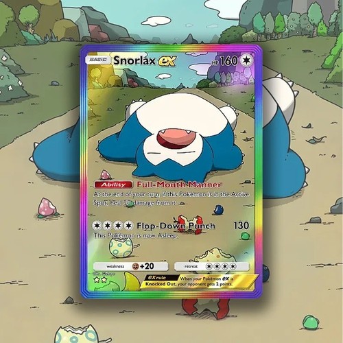 Tcg pocket homemade snorlax - p,