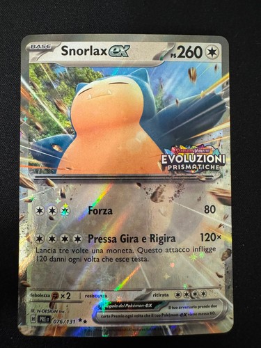 Snorlax pre 076 131 promo - pre, 076/131