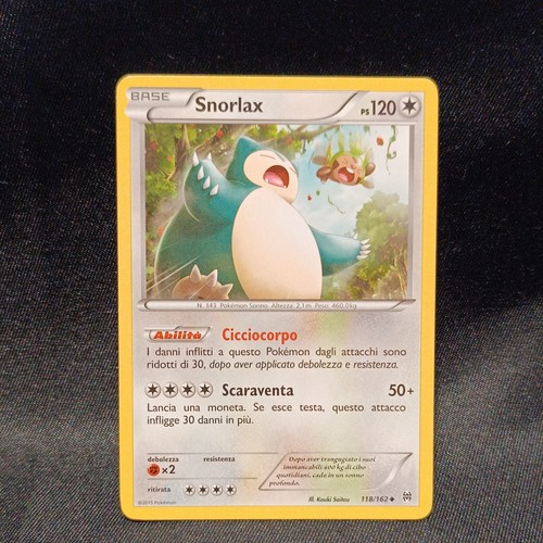Snorlax 118 162 ita pokemon - ex,