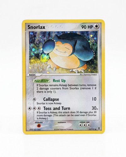 Snorlax 112 holo - snorlax, ex