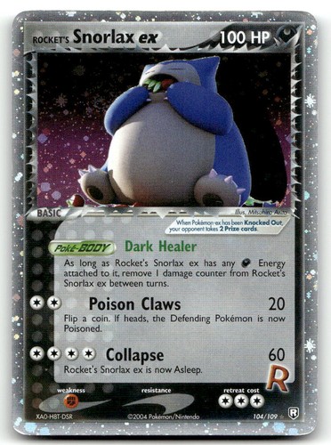Rocket snorlax ultra rare - ex,