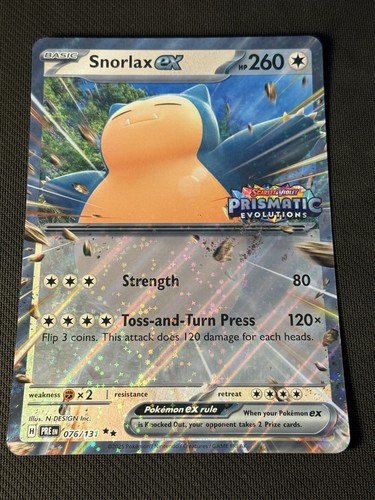Snorlax prismatic - snorlax, ex