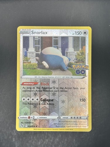 Snorlax 055 078 holo raro - 055/078,