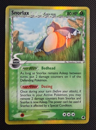 Pokémon snorlax 101 ex - pokémon,