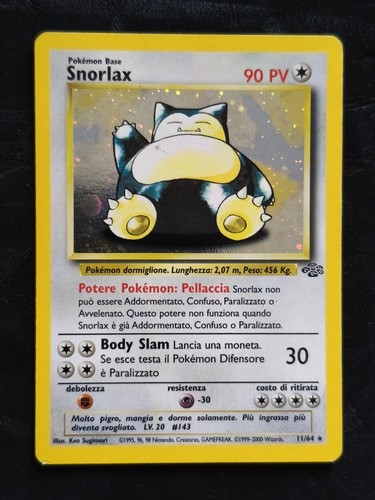 Pokemon snorlax holo - 11/64,