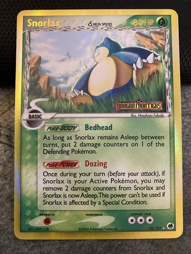 Snorlax 101 ex - ex, dragon